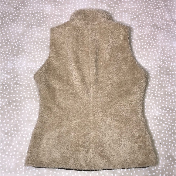 Patagonia Beige Fleece Vest Women Size M Los Gatos - Picture 3 of 8